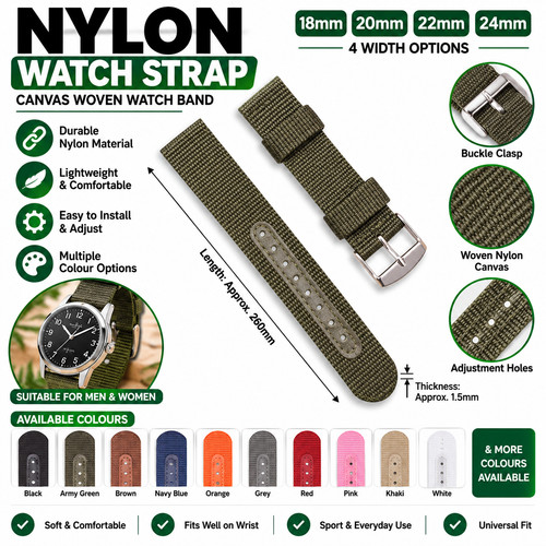 18mm 20mm 22mm 24mm military - 18mm,