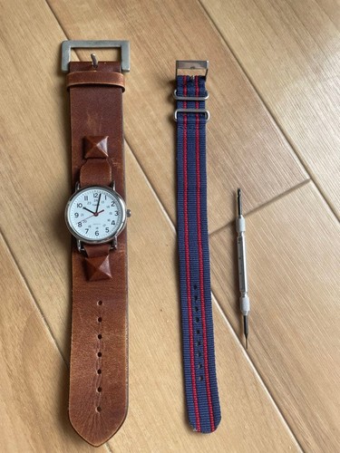 Timex leather belt - leather,