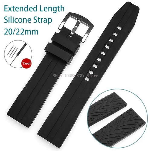 Extra long silicone watch - long,