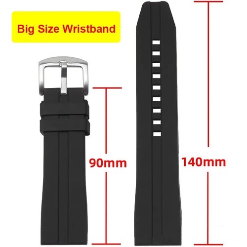 Extra long silicone - long, watch