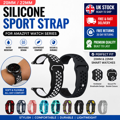 20mm 22mm sport silicone watch - silicone,