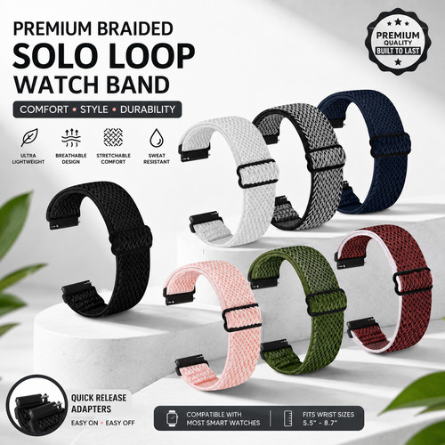 Nylon elastic watch strap - watch, band