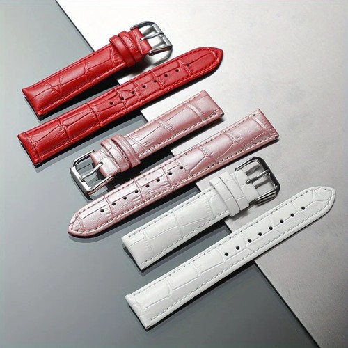 Leather watch strap - watch,