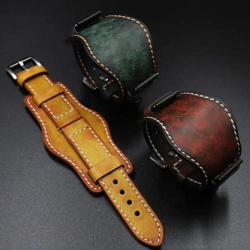 Leather cuff watch - cuff, 20mm